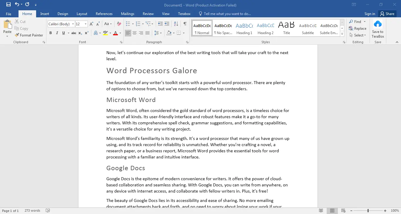 Microsoft Word